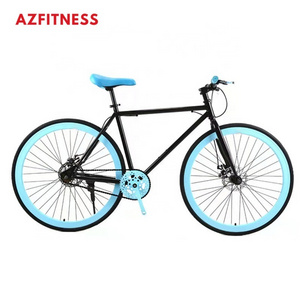 OEM Hot Sale 26 Inch Spoked Wheel Fitness High Quality Aluminium Freestyle Trade Fixie Whole Bicycle Fixed Gear Bike