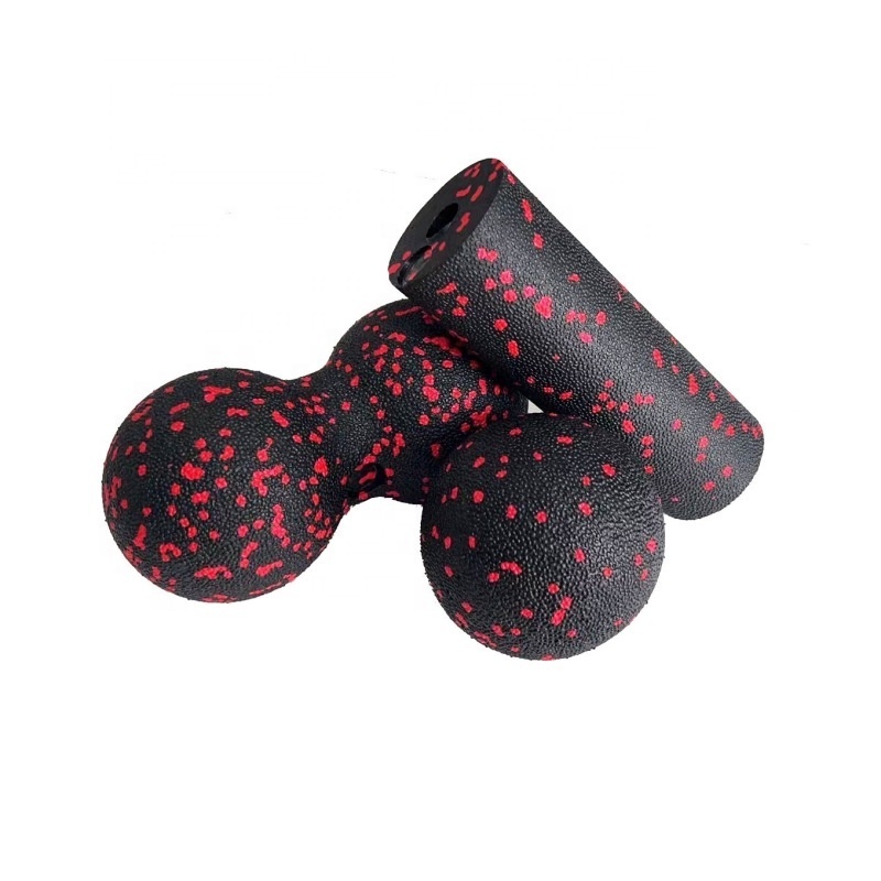 Wholesale 5*15cm High Density Eco EPP Muscle Relax Deep Peanut Ball 3 In 1 Exercise Fitness Massage Set Small Foam Roller