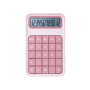 Mini Kpop Cute 12 Digit Promotional ABS Custom Logo Desk Top  School Student Electronic Simple Calculator