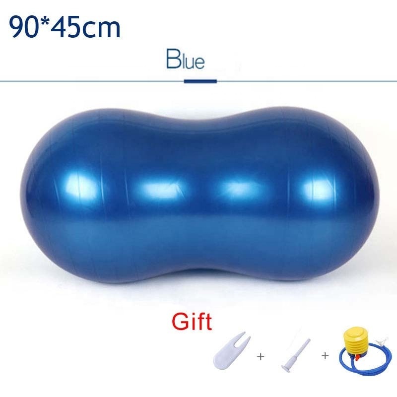 FITA Home ECO Friendly Peanut OEM Inflatable Gym Fitness Custom Logo Anti Burst Smooth PVC Pilates Capsule Exercise Yoga Ball