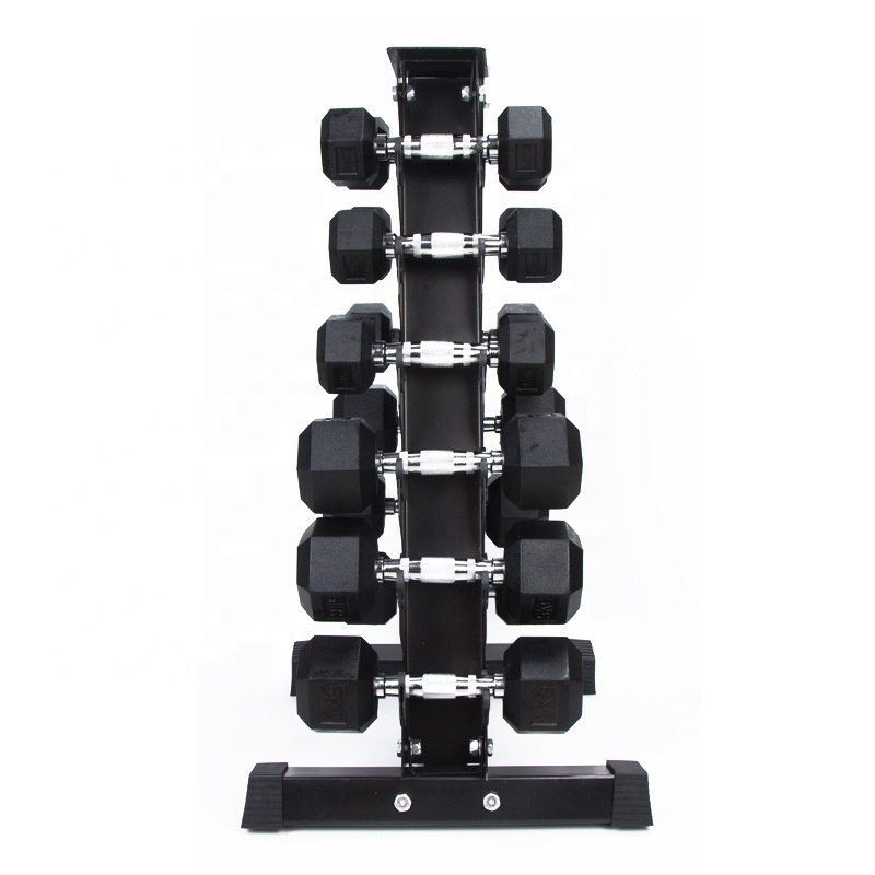 Wholesale Gym Custom Logo Fitness Equipment Commercial Weight Lifting Set Hex Storage Holder Dumbbells Rack