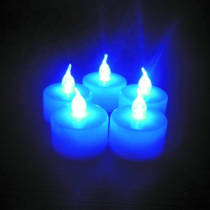 Single Light Flickering Small Church Dimmable Welding Tea Lights Led Candle