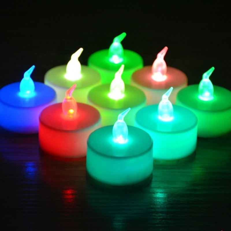 Single Light Flickering Small Church Dimmable Welding Tea Lights Led Candle