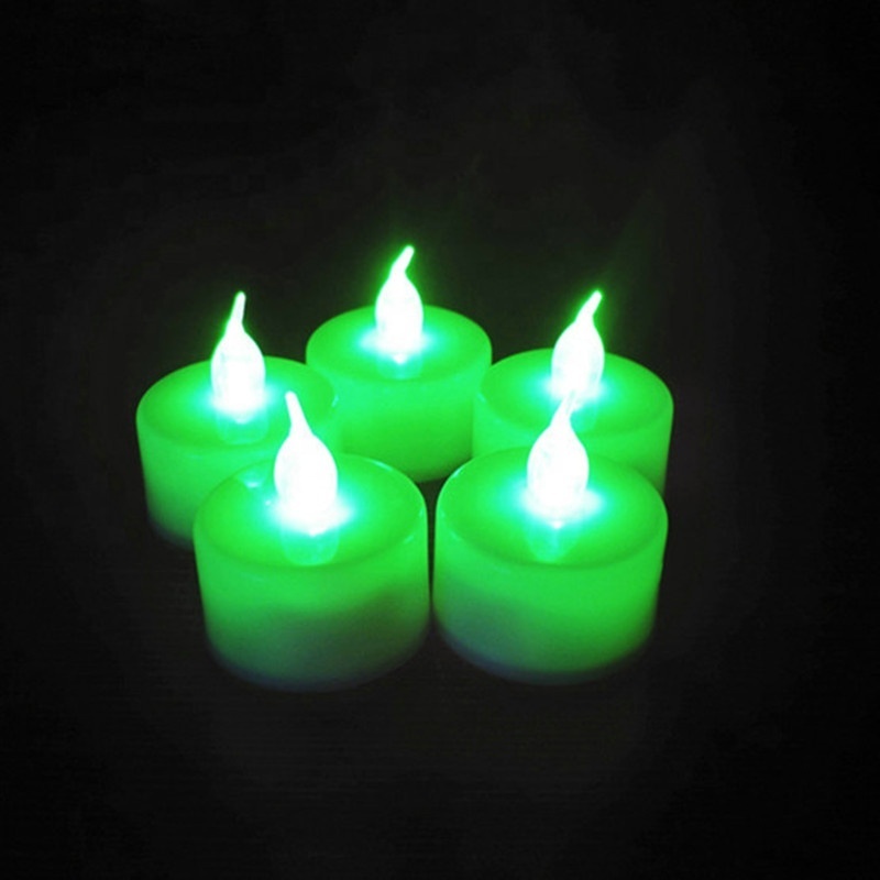 Single Light Flickering Small Church Dimmable Welding Tea Lights Led Candle