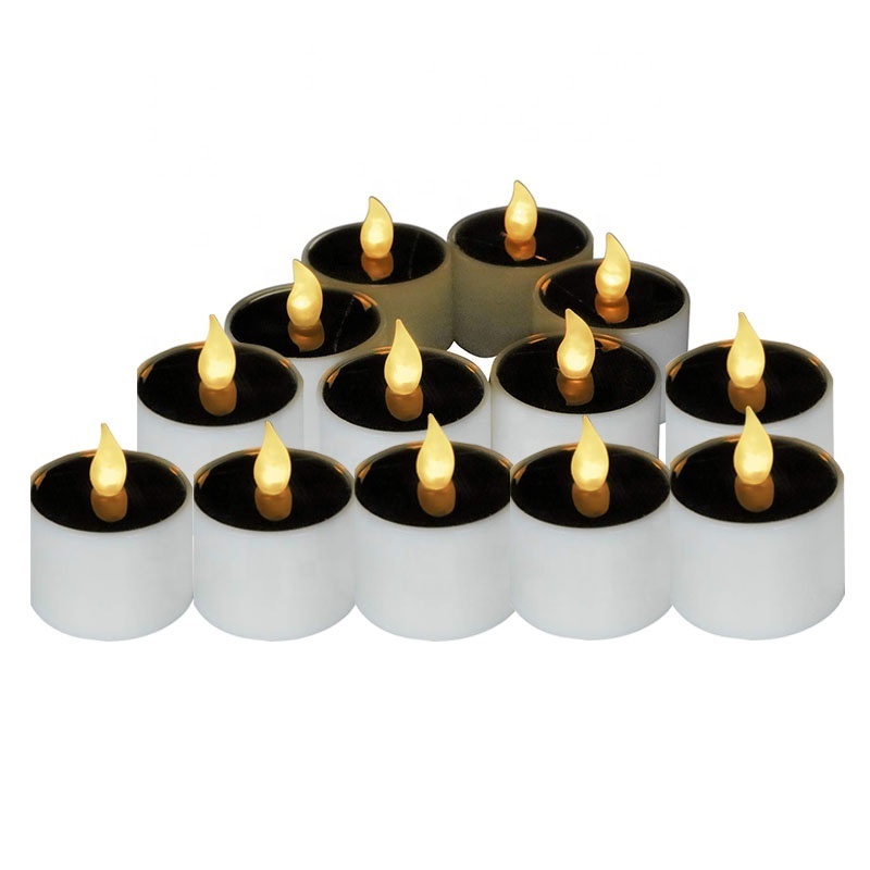 Solar Power Tea Light Outdoor Grave Light Mini Solar LED Candle