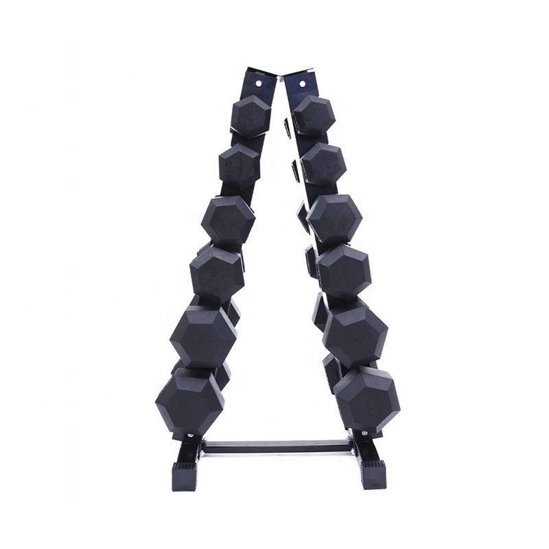 Wholesale Gym Custom Logo Fitness Equipment Commercial Weight Lifting Set Hex Storage Holder Dumbbells Rack