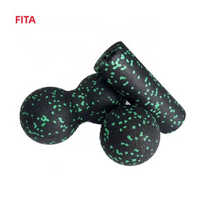 Wholesale 5*15cm High Density Eco EPP Muscle Relax Deep Peanut Ball 3 In 1 Exercise Fitness Massage Set Small Foam Roller