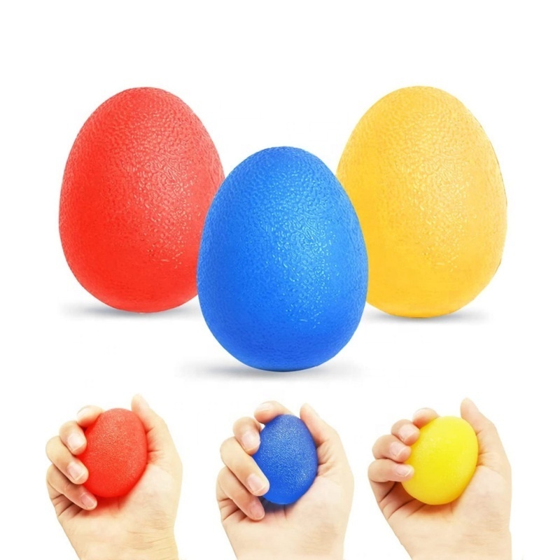 Custom LOGO Work Out TPR Material Arm Tool Machine Home Decompression Finger Exercise Fitness Ball Egg Strengthener Hand Grip