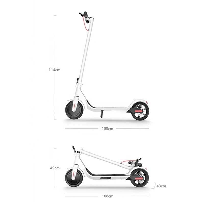 China Wholesale Low Price Custom 8.5 Inch 36V 7.8Ah Two Wheeler Stand Up Folding M365 Mini CE Electric Scooter