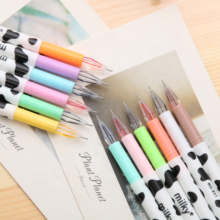 Colourful Milky 12 Colors Creative Cartoon Signature Kawaii Gel Pen