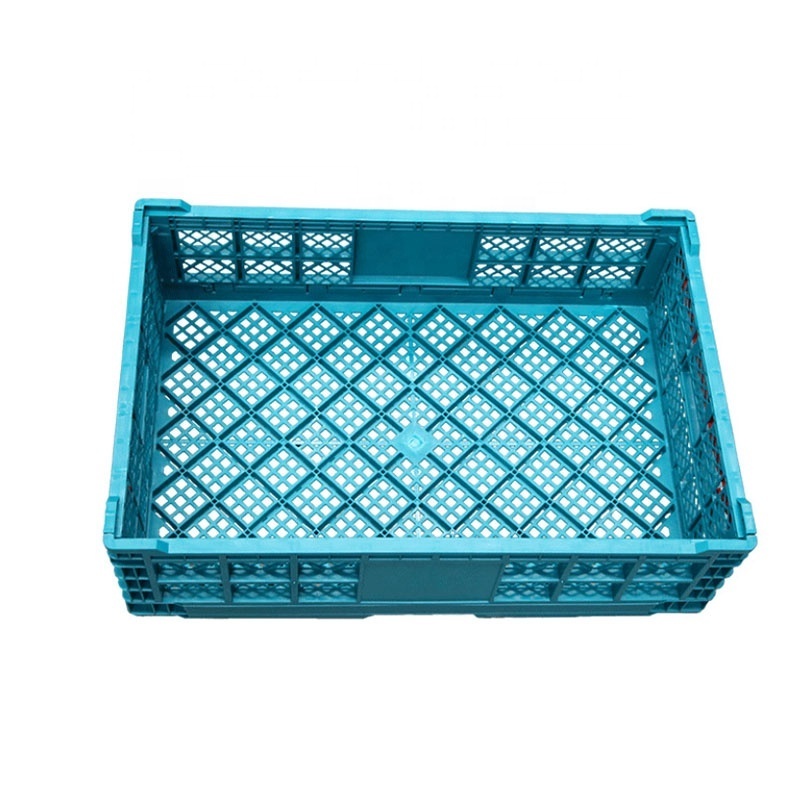 Crates Basket Second Hand Mold Crate  for Sale Fruit Vegetable  Logo Plastic Folding Customized Vented Plastic Box