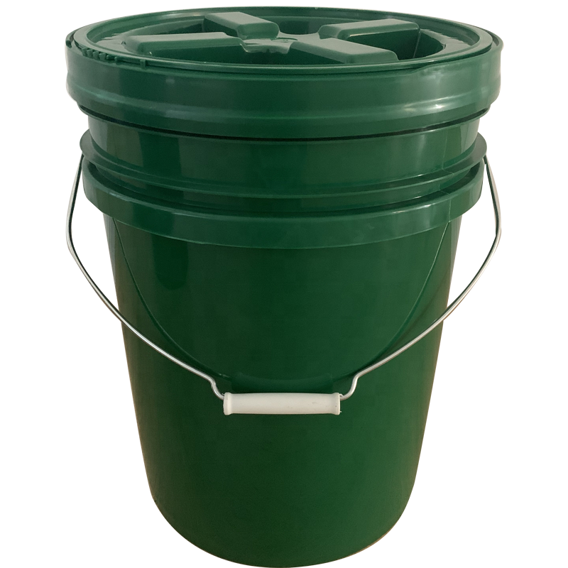 20L/30L Plastic Bucket With Gamma Seal Lid 5 Gallon 7 Gallon Car Wash Plastic Pail With Handle And Lid