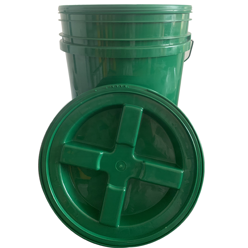 20L/30L Plastic Bucket With Gamma Seal Lid 5 Gallon 7 Gallon Car Wash Plastic Pail With Handle And Lid