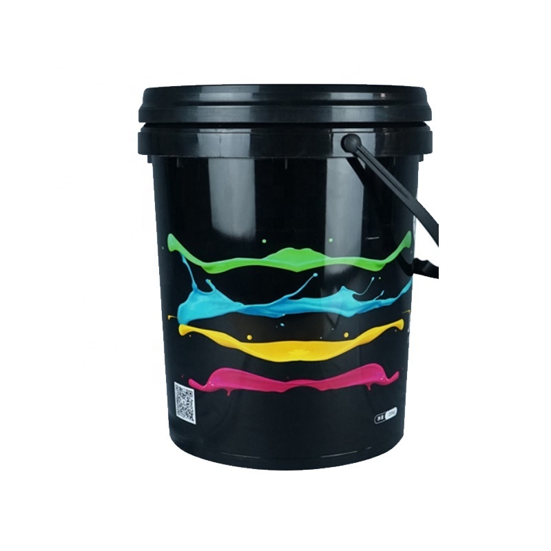 20L Sturdy Plastic Bucket with Spout Lid Water Tight Packaging for Motor Oil-5-Gallon Bucket Painting Barrels & Drums Pails