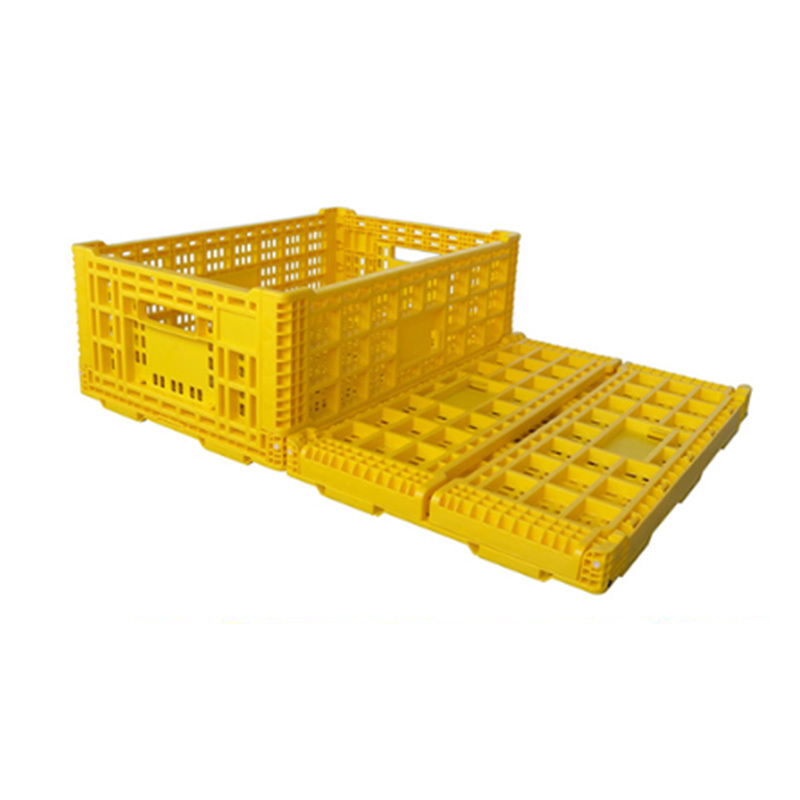 Stackable foldable box pallet box storage container Turnover folding collapsible pallet box soda plastic crate