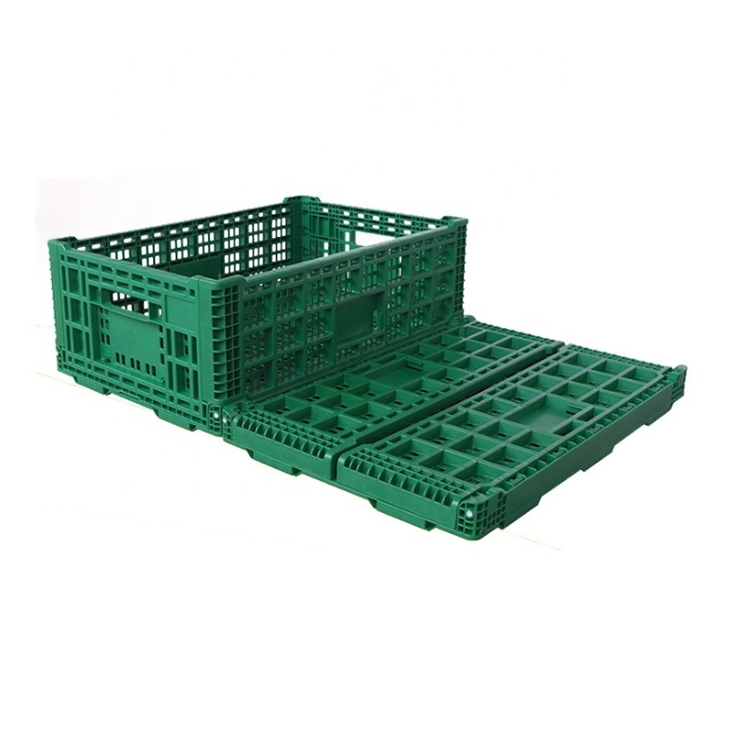 Stackable foldable box pallet box storage container Turnover folding collapsible pallet box soda plastic crate