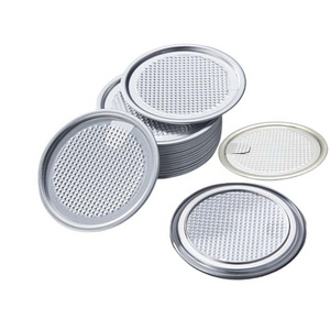 Easy Peel Off Open Tin Ring Aluminum Foil Lid Tinplate AL Covers Round Metal Aluminum Caps for Paper Tube