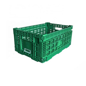 Stackable foldable box pallet box storage container Turnover folding collapsible pallet box soda plastic crate