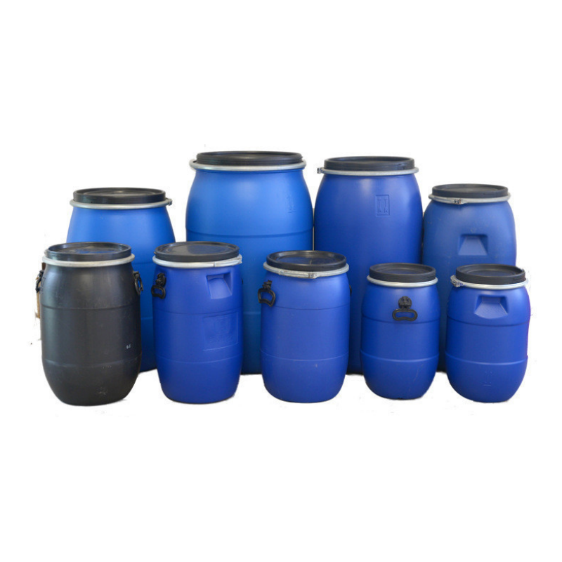 Hot sale 220l Open Top Blue Plastic 55 Gallons Drum / Plastic Barrel / 200l Hdpe Open Top Blue Plastic Drums