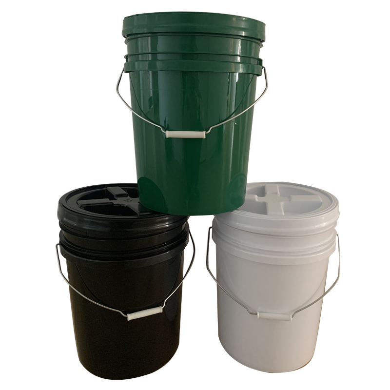 20L/30L Plastic Bucket With Gamma Seal Lid 5 Gallon 7 Gallon Car Wash Plastic Pail With Handle And Lid