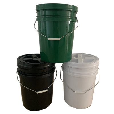 20L/30L Plastic Bucket With Gamma Seal Lid 5 Gallon 7 Gallon Car Wash Plastic Pail With Handle And Lid