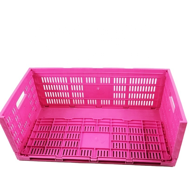 pink fruit crate vegetable crate plastic carrying crate mesh box storage box