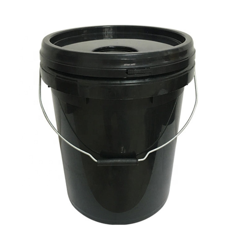 20L Sturdy Plastic Bucket with Spout Lid Water Tight Packaging for Motor Oil-5-Gallon Bucket Painting Barrels & Drums Pails