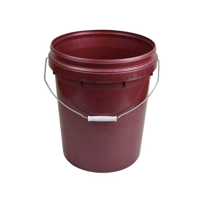 20L Sturdy Plastic Bucket with Spout Lid Water Tight Packaging for Motor Oil-5-Gallon Bucket Painting Barrels & Drums Pails