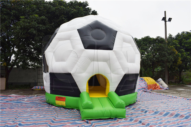 PVC Inflatable Sports Soccer Football Jumping Castle Slides Combo Bounce House Bouncer With Slide