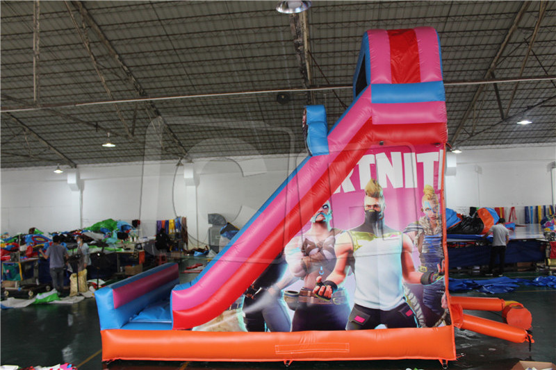 Hot Sale Commercial good quality Inflatable Bouncer Jumping Bouncy Castle with  dual lane dry slide with obstacle course