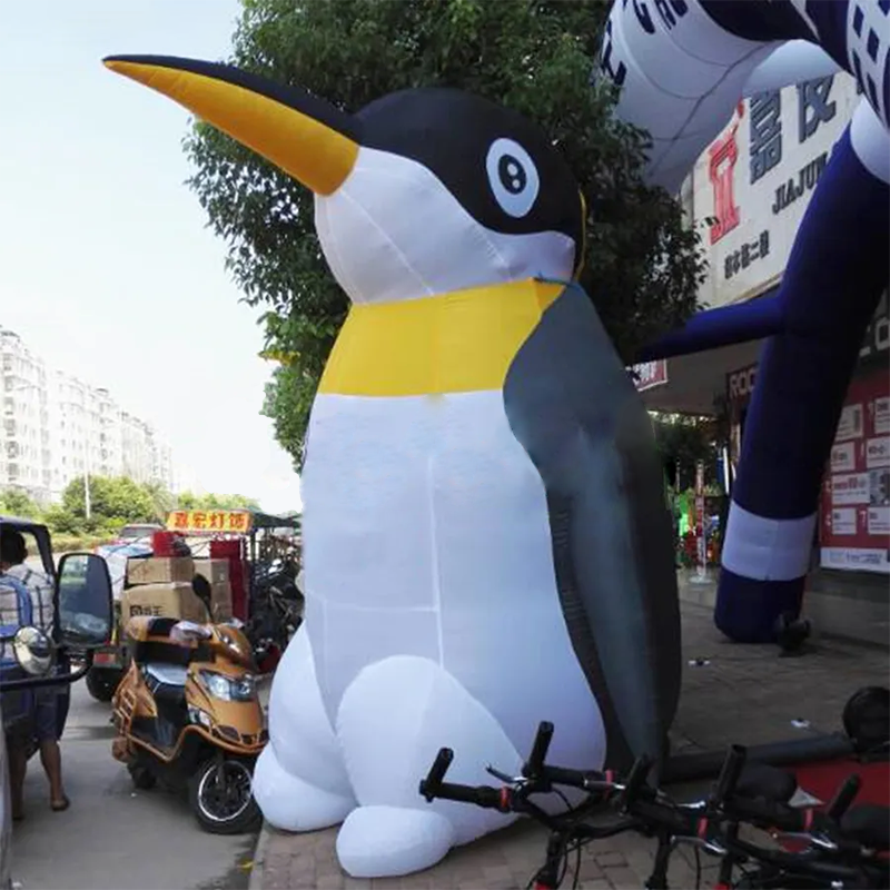 CH giant inflatable penguin model for exhibit,hot sale custom logo inflatable model