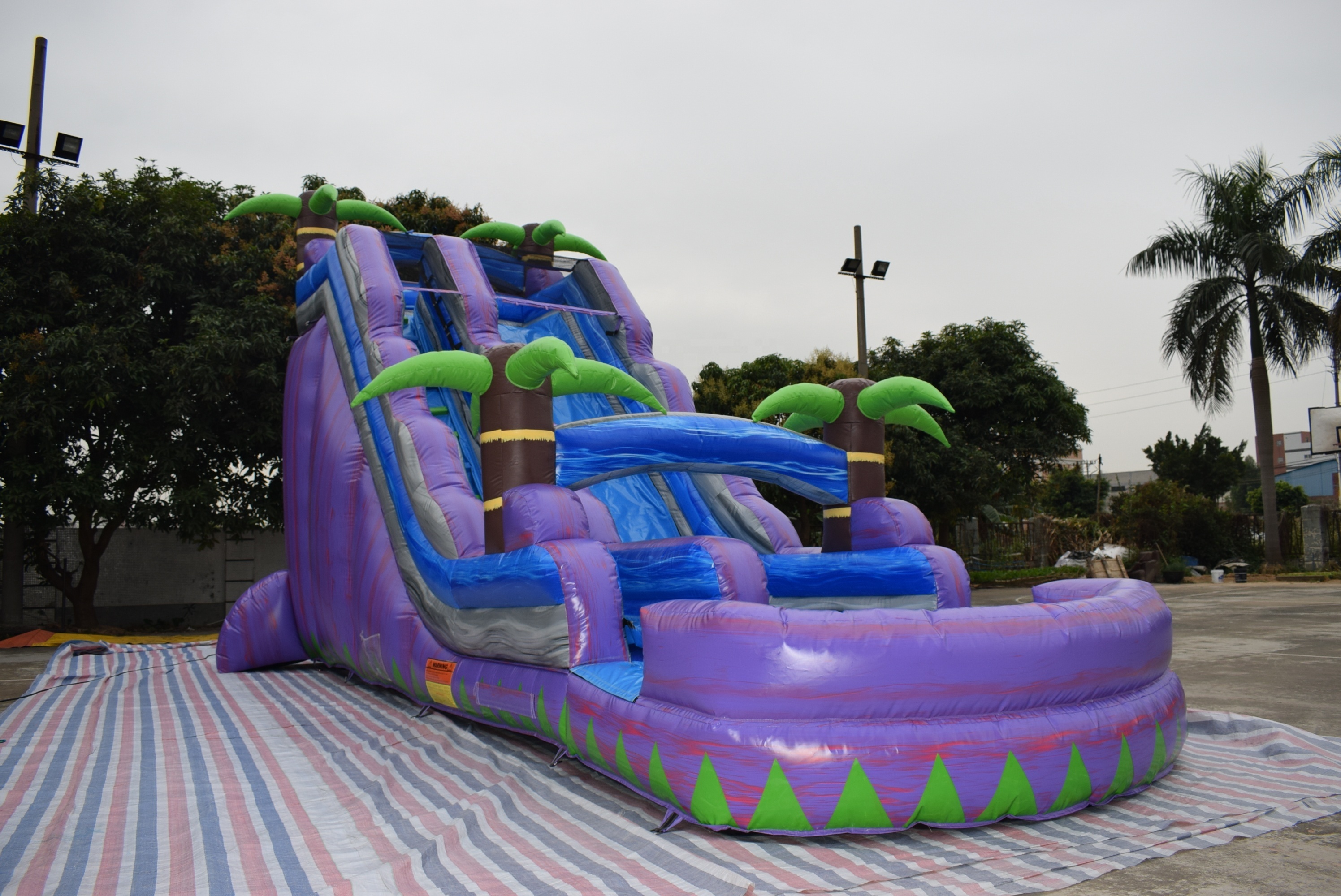 Amusement park rides water park game big kahuna inflatable water slide