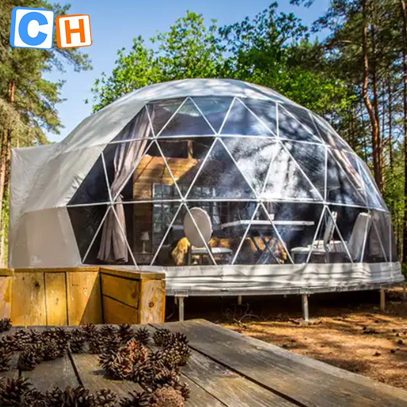 CH 2023 Hot Selling Product Geodesic Domes Igloo Tents Luxury Portable Camping Round Dome Tent Glamping House Tent