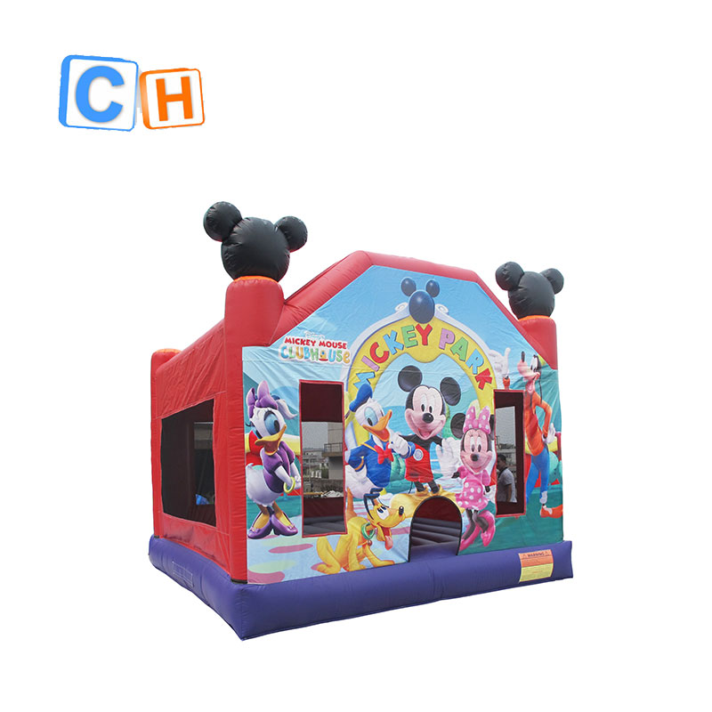 Micky park inflatable bounce for party Micky clubhouse inflatable on rent cartoon theme kids inflatable mookwalk for sale