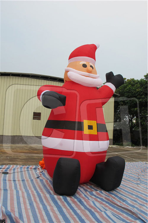 Christmas inflatables 4mH huge inflatable Santa Claus advertising inflatables for event