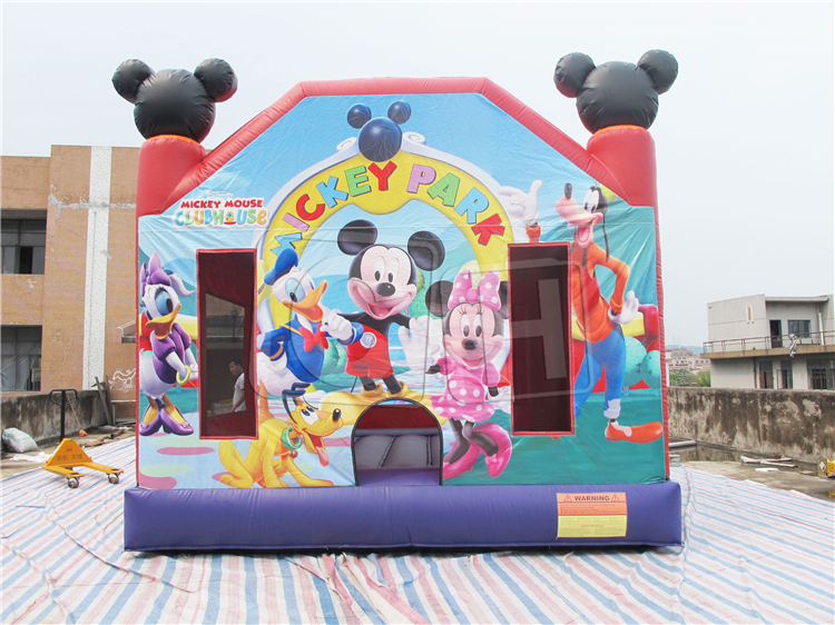 Micky park inflatable bounce for party Micky clubhouse inflatable on rent cartoon theme kids inflatable mookwalk for sale