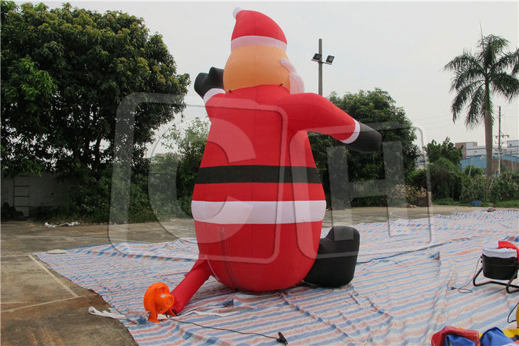 Christmas inflatables 4mH huge inflatable Santa Claus advertising inflatables for event