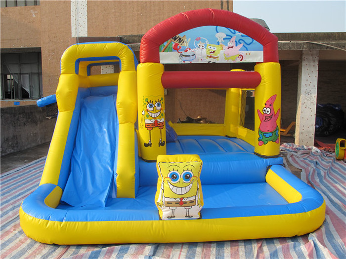 China Mini Inflatable Bouncer jumping bouncer Castle Combo Slide With Pool For Family Party