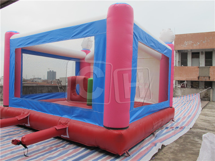 Customized design Inflatable strawberry Princess bouncer with slide for kids, Inflatable outdoor bouncy house for rental