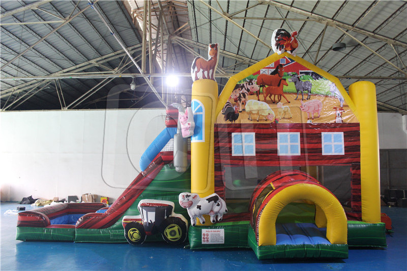 CH Fast Delivery Inflatable bouncer slide pool for rental, inflatable animal bouncy pool for party