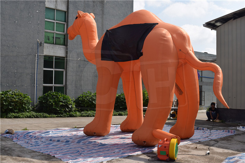 Inflatable animal with Customized Logo, inflatable camel mascot for advertising