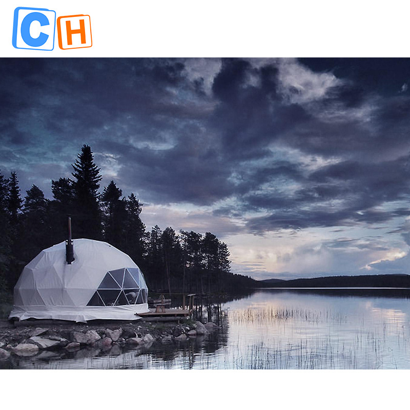 Summer Luxury Graphene House Heated Geodesic Dome Party Tent Dining Cafe Tent Camping Outdoor Igloo Dome Tents For Events