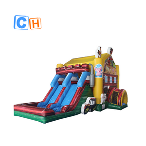 CH Fast Delivery Inflatable bouncer slide pool for rental, inflatable animal bouncy pool for party