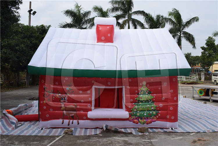 Hot sale Small Oxford inflatable Christmas house for child