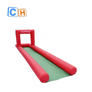 Outdoor sport games inflatable bowling lanes for sale/inflatable bowling alley for adult and children