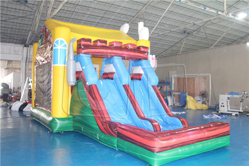 CH Fast Delivery Inflatable bouncer slide pool for rental, inflatable animal bouncy pool for party