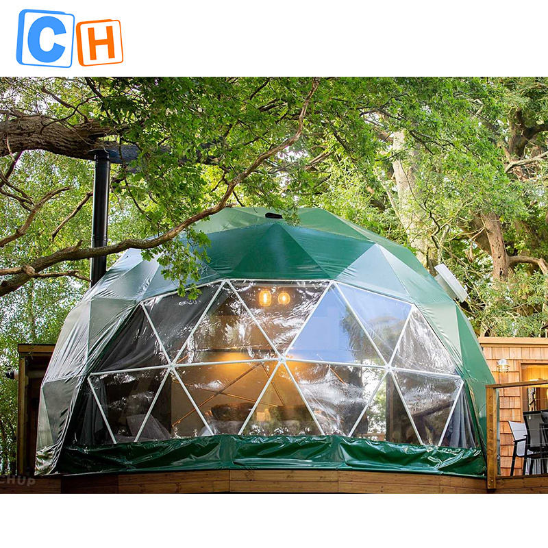 Tree hanging dome tent fully furnished transparent dome gazebo tent