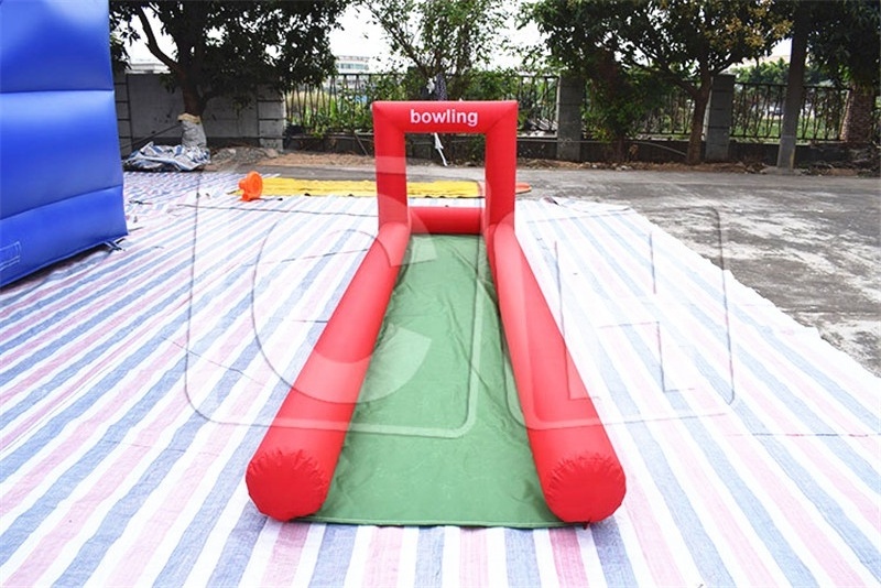 Outdoor sport games inflatable bowling lanes for sale/inflatable bowling alley for adult and children