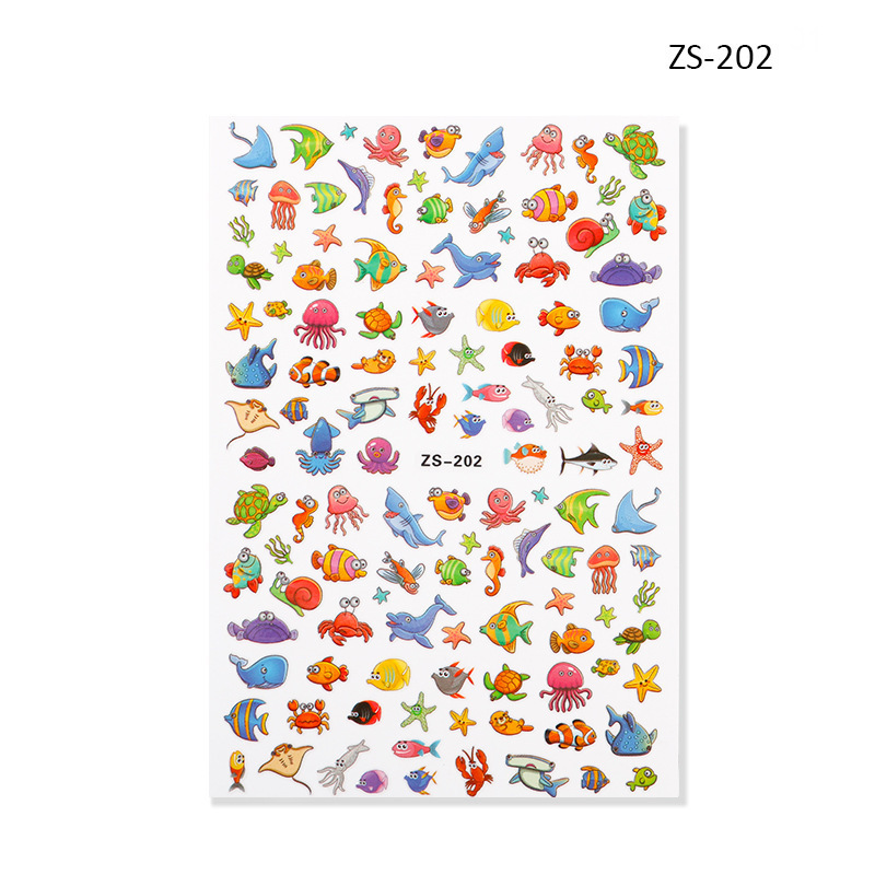 Sample $0.01 Christmas Flakes Ocean Shell Conch Spring Flower Blue Butterfly 3D Nail Art Sticker Decals