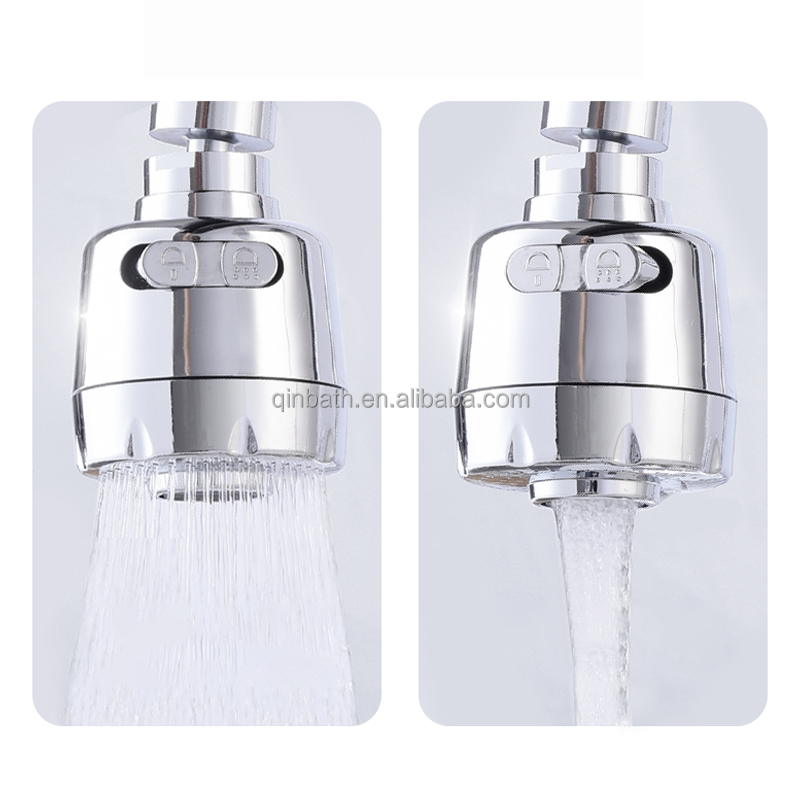 Electroplated splash-proof faucet extender universal pressure booster bubbler